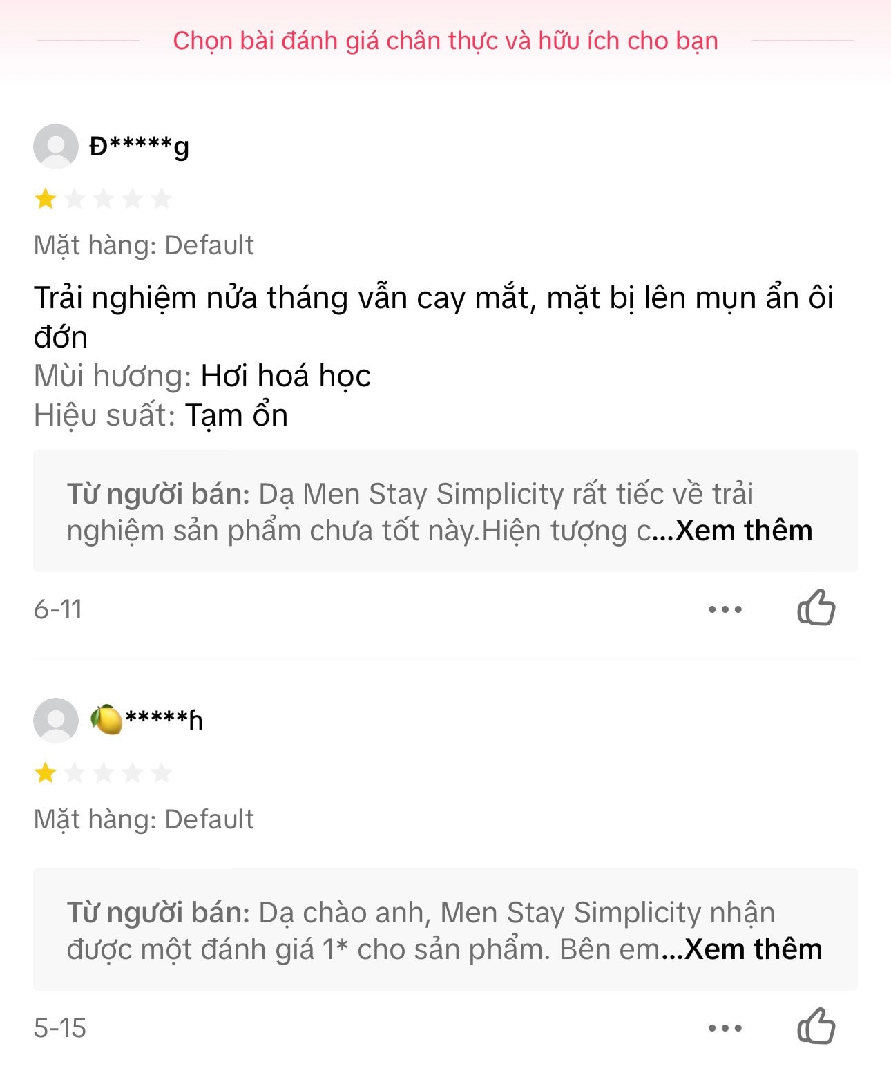 Mỹ phẩm nhãn hiệu “Simplicity”: Quảng cáo rầm rộ nhưng bị nhiều khách hàng đánh giá “1 sao” vì chất lượng -4