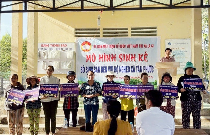 Với nhiều mô hình giúp dân hiệu quả, Ủy ban MTTQ Việt Nam tỉnh Bình Thuận đã tạo được sự đồng thuận mạnh mẽ của người dân trong phong trào xây dựng NTM