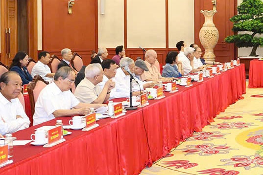 Toàn Đảng, toàn dân, toàn quân không ngừng tăng cường đoàn kết thống nhất, chung sức đồng lòng, thực hiện thắng lợi Nghị quyết Đại hội XIII, chuẩn bị chu đáo cho Đại hội XVI của Đảng -0