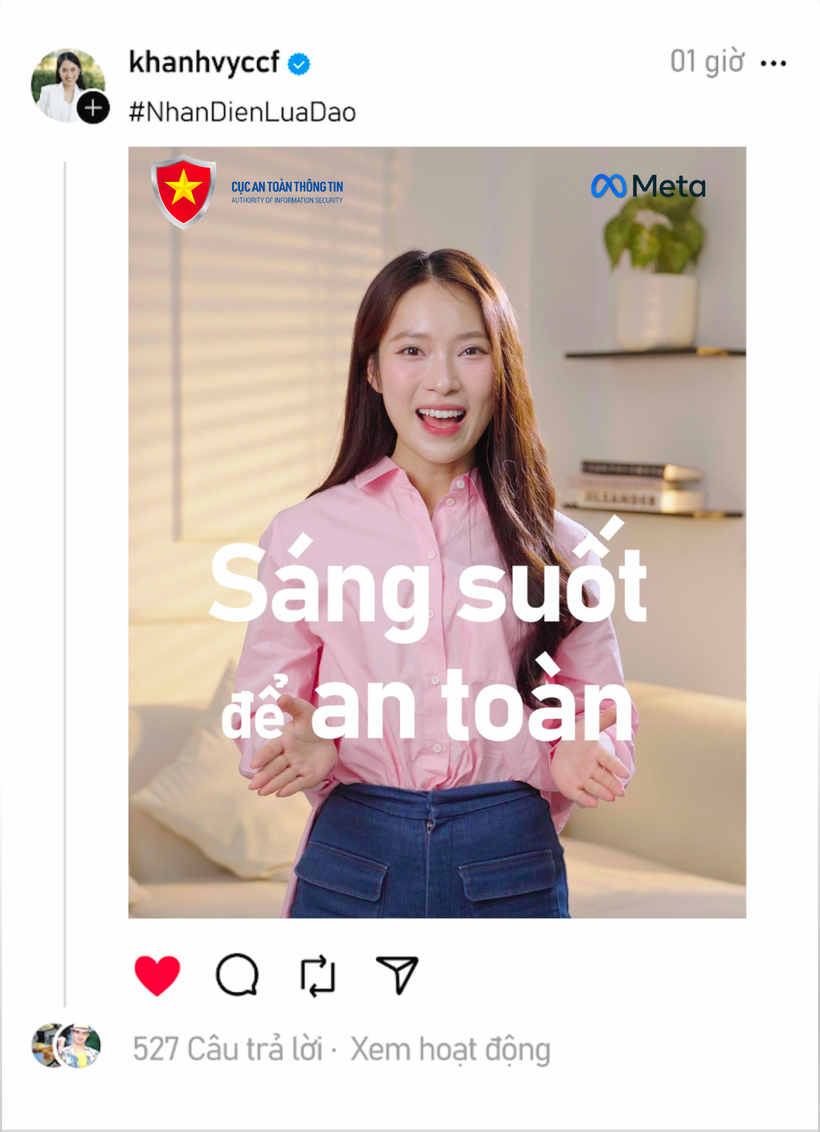 NSND Xuân Bắc, Khánh Vy, Tun Phạm cùng Cục An toàn thông tin lan tỏa cách nhận diện lừa đảo -0