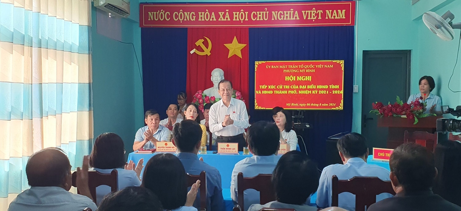 Tổ đại biểu số 7, HĐND tỉnh Ninh Thuận tiếp xúc cử tri phường Mỹ Bình, thành phố Phan Rang – Tháp Chàm - ẢNH THẾ VƯƠNG