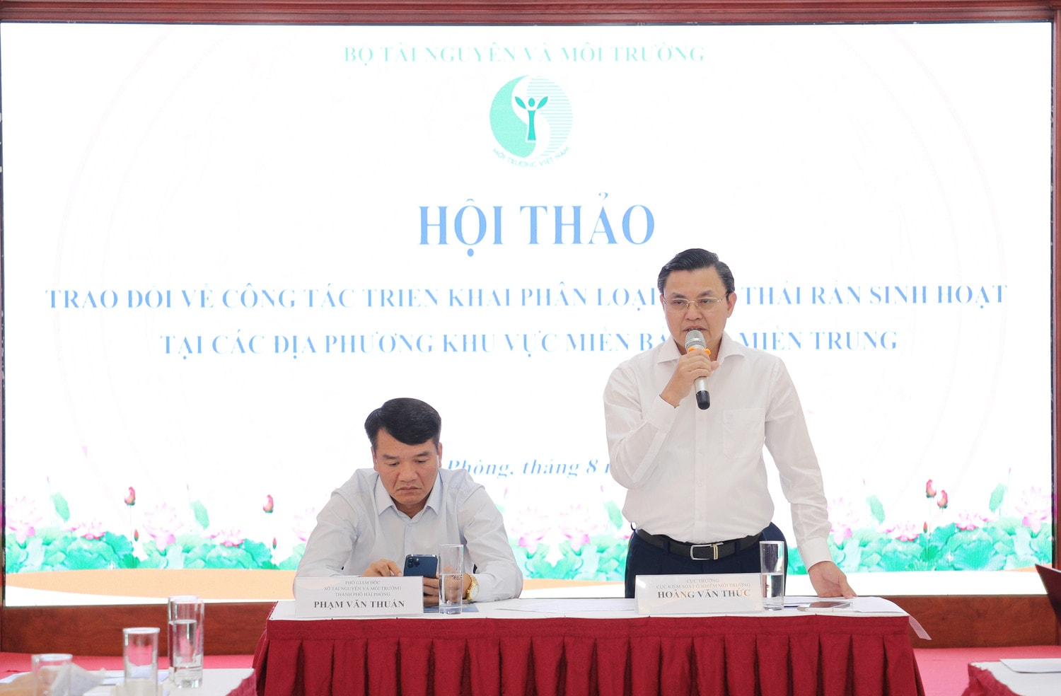 Cục Trưởng Cục Kiểm soát ô nhiễm môi trường Hoàng Văn Thức kết luận Hội thảo Phấn đấu đến 1.1.2025, các địa phương trên cả nước phân loại chất thải rắn sinh hoạt tại nguồn -0