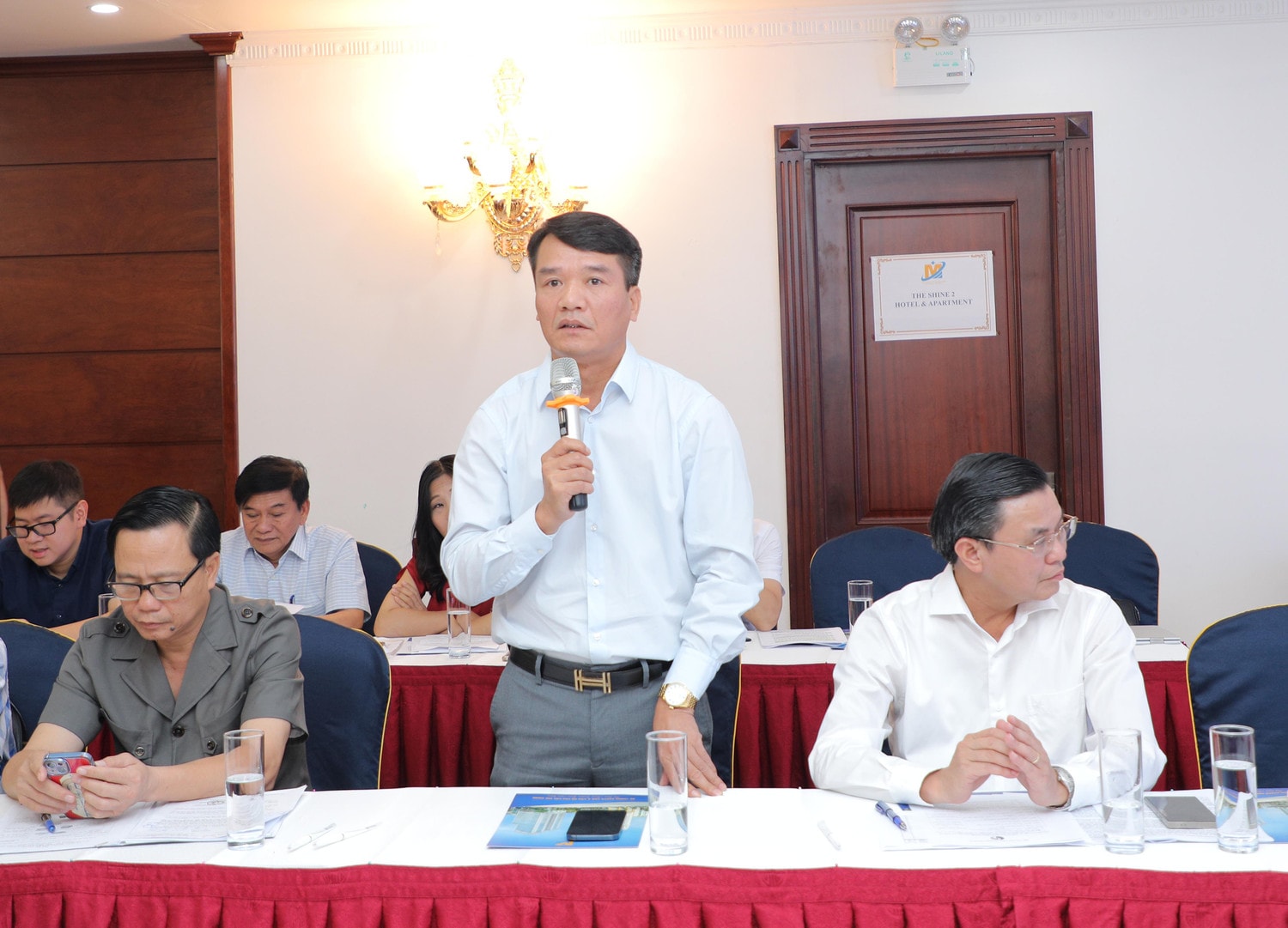 Phó Giám đốc Sở Tài nguyên và Môi trường Hải Phòng Phạm Văn Thuấn phát biểu tại Hội thảo Phấn đấu đến 1.1.2025, tất cả các địa phương trên cả nước phân loại chất thải rắn sinh hoạt tại nguồn -0