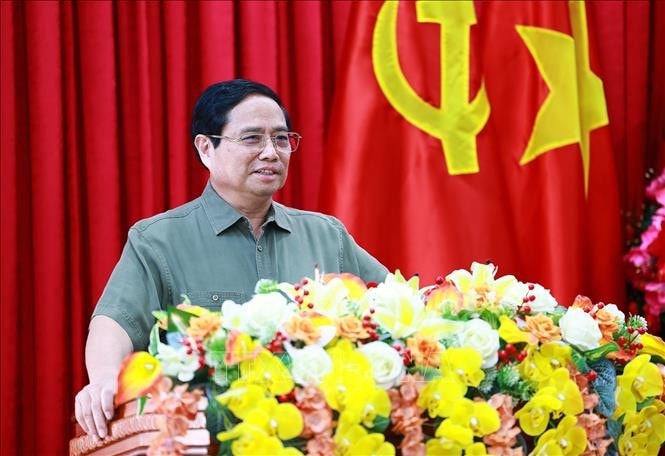 Thủ tướng Phạm Minh Chính làm việc với Ban Thường vụ tỉnh Đắk Lắk -0