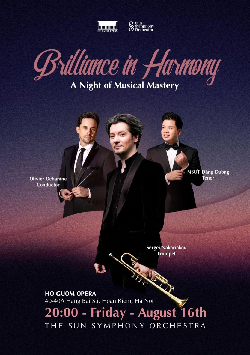 Nghệ sĩ nổi tiếng thế giới góp mặt trong chương trình Hòa nhạc giao hưởng tháng Tám “Brilliance in Harmony” -0