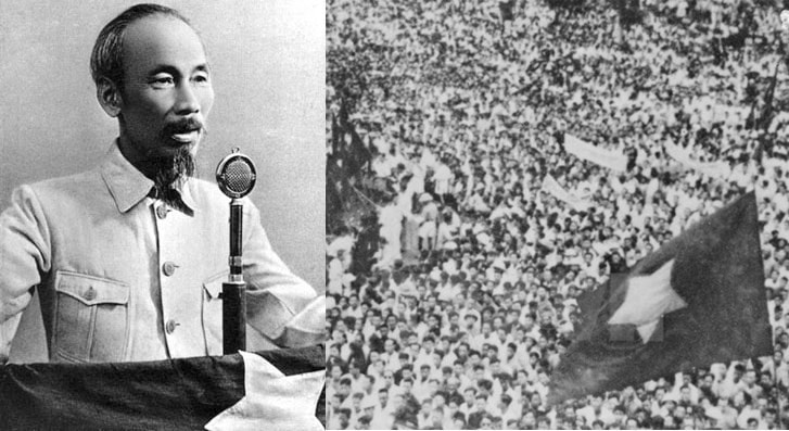 Ngày 2.9.1945, tại Quảng trường Ba Đình (Hà Nội), Chủ tịch Hồ Chí Minh trịnh trọng đọc Tuyên ngôn Độc lập, khai sinh nước Việt Nam Dân chủ Cộng hòa. Ảnh: Tư liệu/TTXVN.