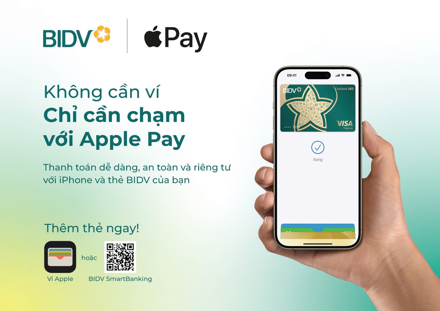  Apple Pay - Phương thức thanh toán bảo mật cho chủ thẻ BIDV Visa -0