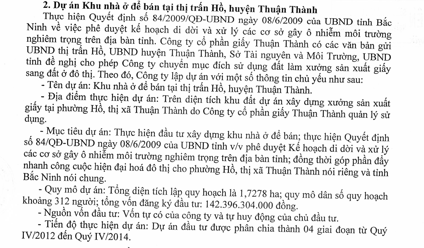 Hàng loạt vi phạm tại công ty Cổ phần giấy Thuận Thành, Bắc Ninh -0