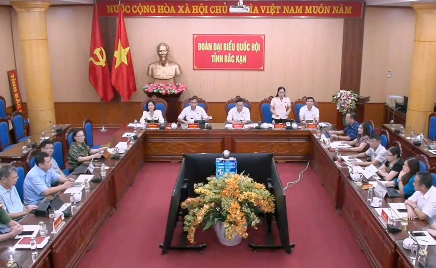 Đại biểu Quốc hội Hồ Thị Kim Ngân (Bắc Kạn) chất vấn