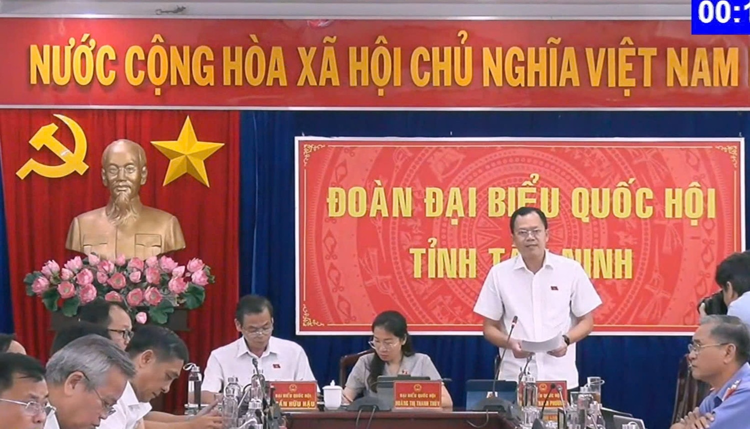 Đại biểu Quốc hội Huỳnh Thanh Phương (Tây Ninh) chất vấn