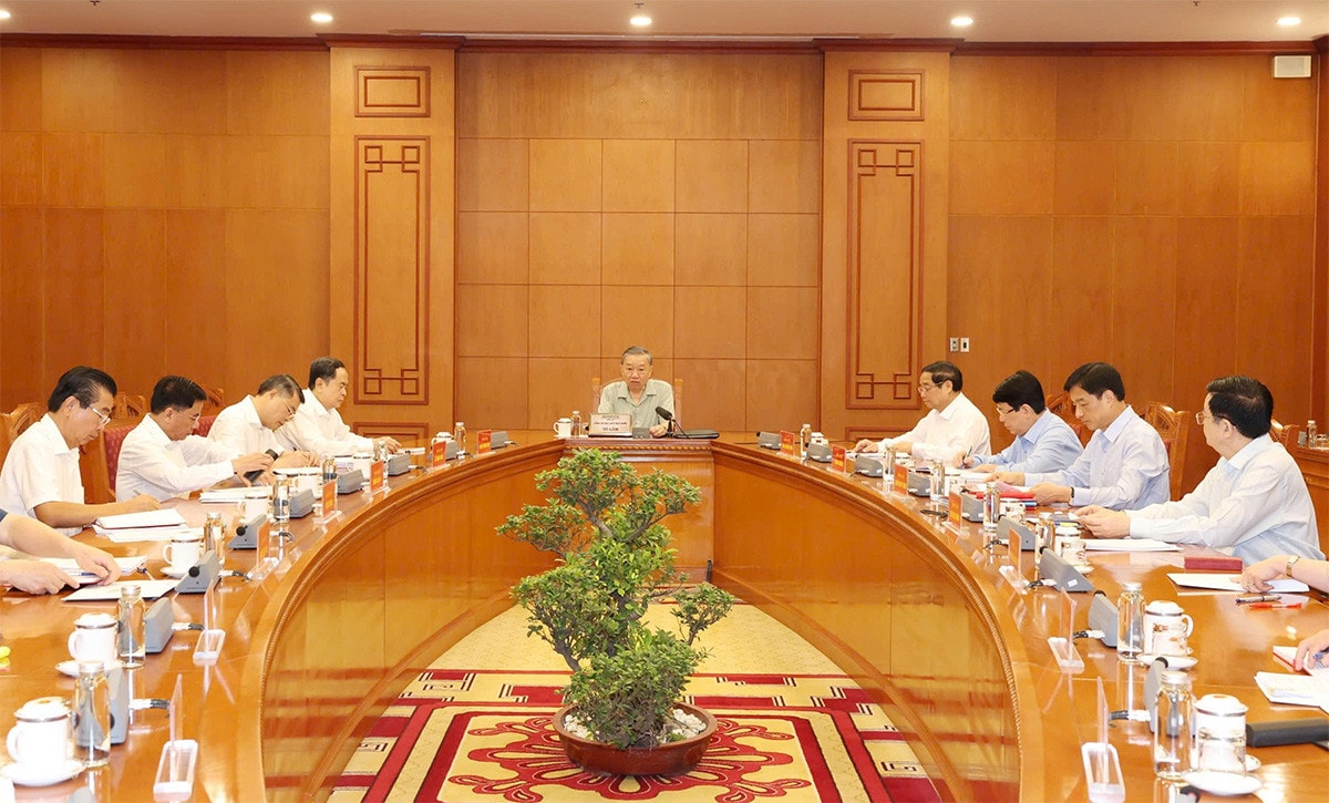 Tổng Bí thư, Chủ tịch nước Tô Lâm chủ trì Phiên họp thứ hai Tiểu ban Nhân sự Đại hội XIV của Đảng -1