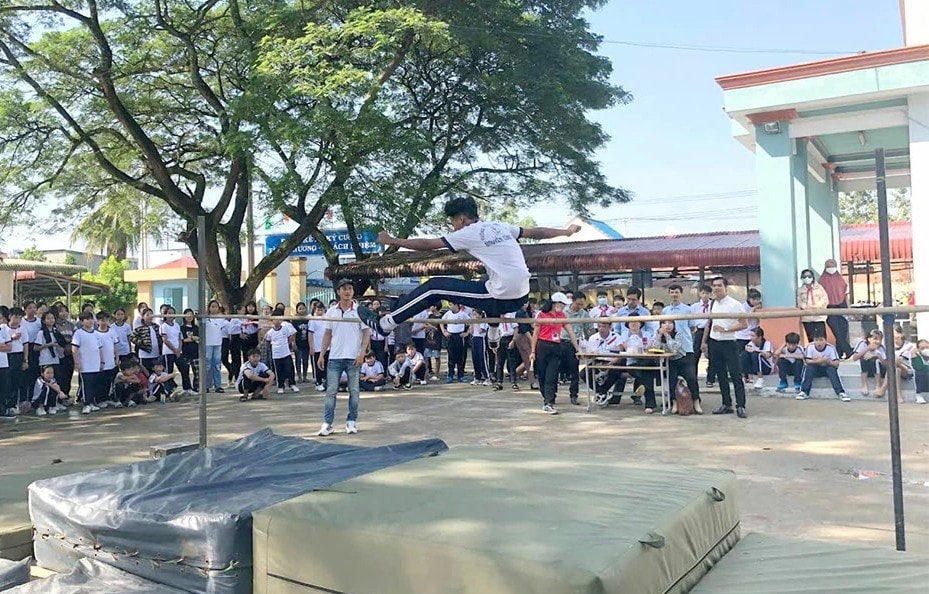 Học sinh trong giờ học thể dục. Nguồn: ITN