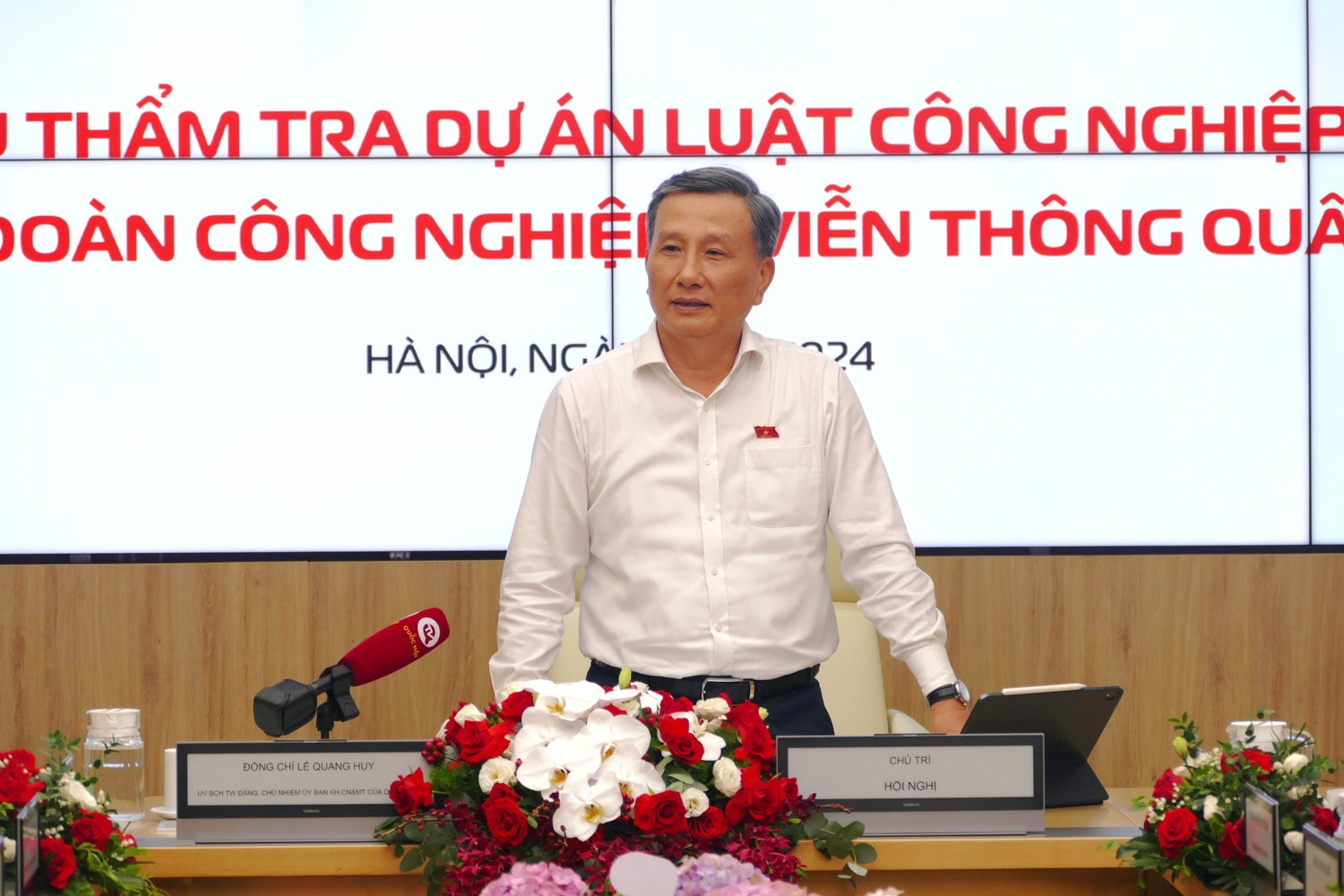 Đoàn khảo sát của Ủy ban Khoa học, Công nghệ và Môi trường làm việc với Viettel -0