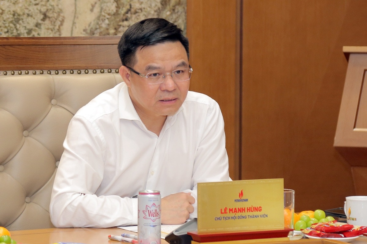Chủ tịch HĐTV Petrovietnam Lê Mạnh Hùng. Ảnh: Trường Sơn Petrovietnam duy trì đà tăng trưởng ấn tượng -0