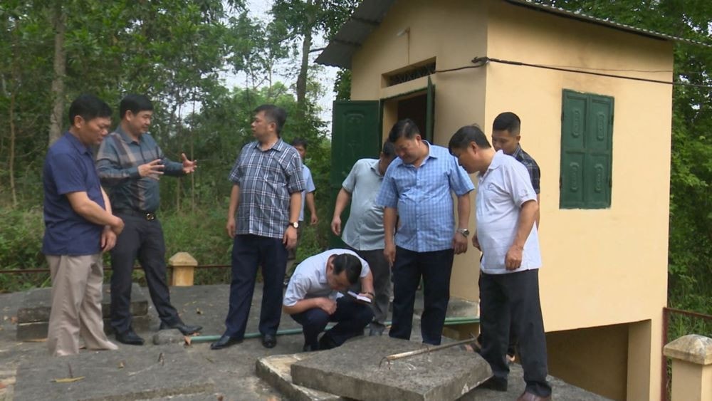 Ban Dân tộc HĐND tỉnh Cao Bằng khảo sát tại công trình nước sinh hoạt tập trung xóm Làng Đền - Na Lữ, xã Hoàng Tung, huyện Hòa An