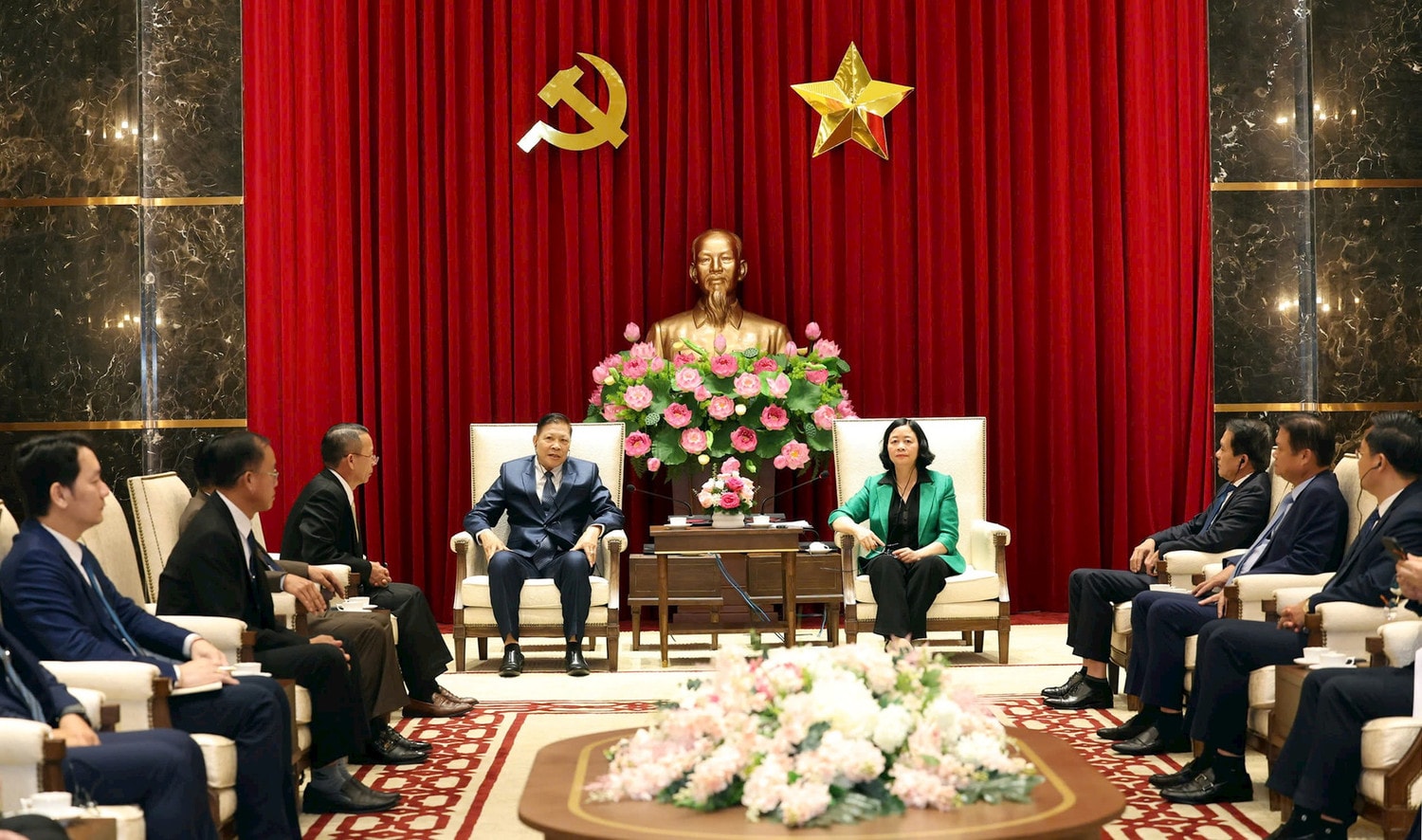 Tích cực chia sẻ, học hỏi kinh nghiệm giữa hai cơ quan kiểm tra của Thành ủy Hà Nội và Thủ đô Viêng Chăn (Lào) -0