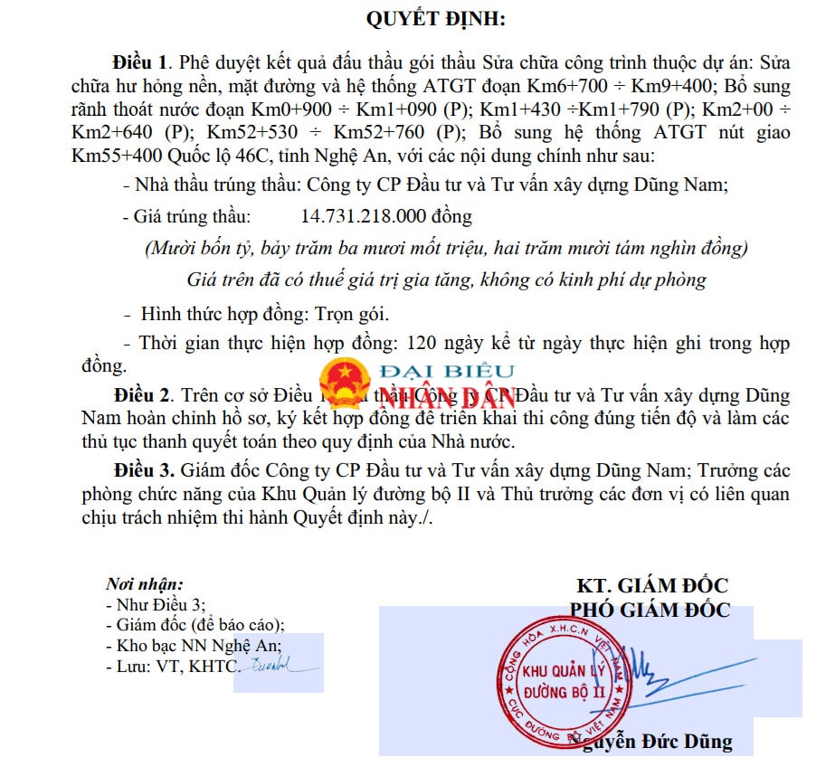 Vụ việc dùng bê tông trám vào các vết nứt trên mặt đường nhựa ở Hà Tĩnh: Lộ diện Công ty Cổ phần đầu tư và tư vấn xây dựng Dũng Nam là doanh nghiệp “quen mặt” đấu đâu trúng đó -0