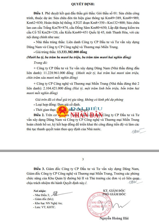Vụ việc dùng bê tông trám vào các vết nứt trên mặt đường nhựa ở Hà Tĩnh: Lộ diện Công ty Cổ phần đầu tư và tư vấn xây dựng Dũng Nam là doanh nghiệp “quen mặt” đấu đâu trúng đó -0