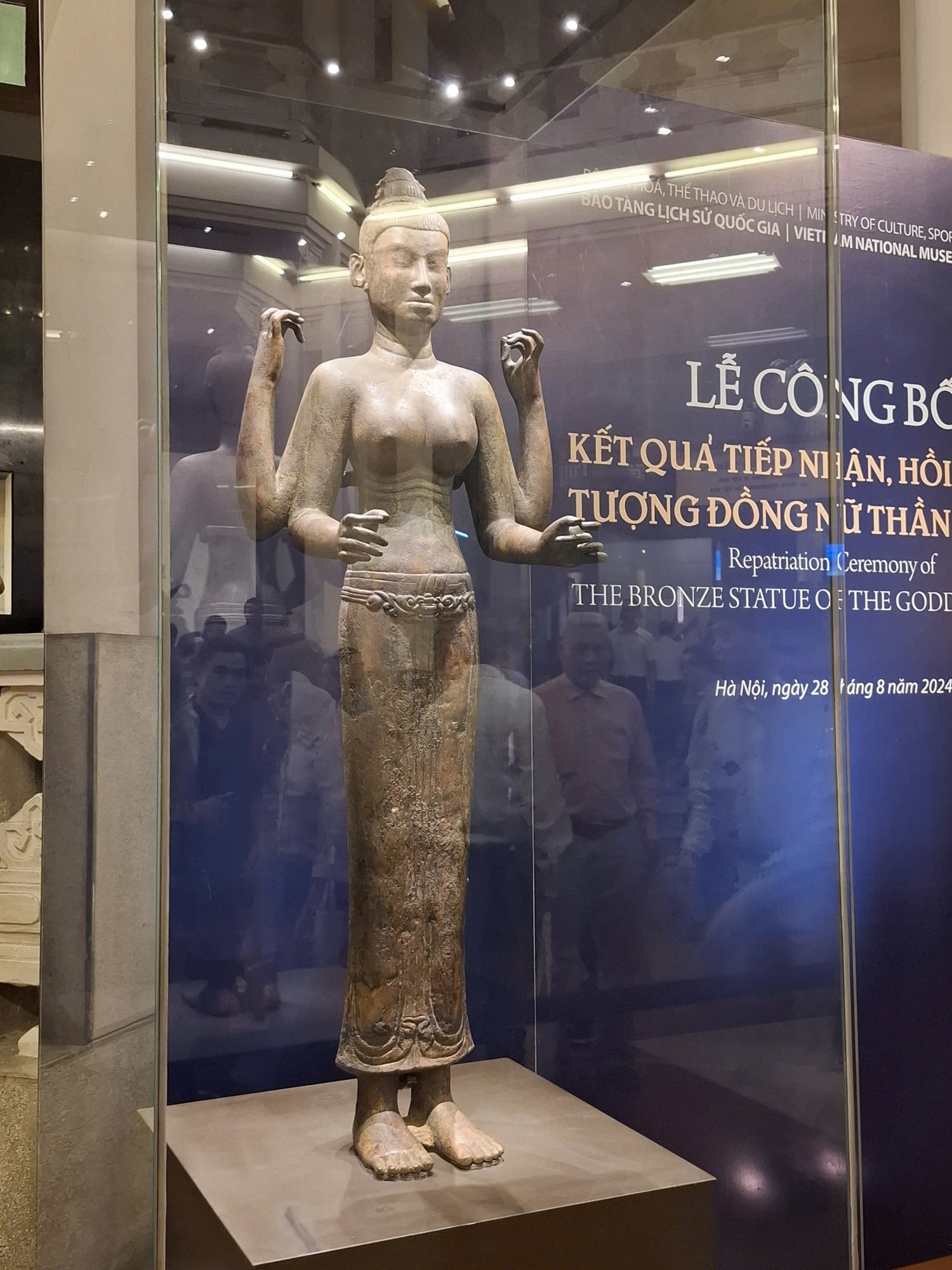 Công bố kết quả tiếp nhận, hồi hương tượng đồng Nữ thần Durga -0