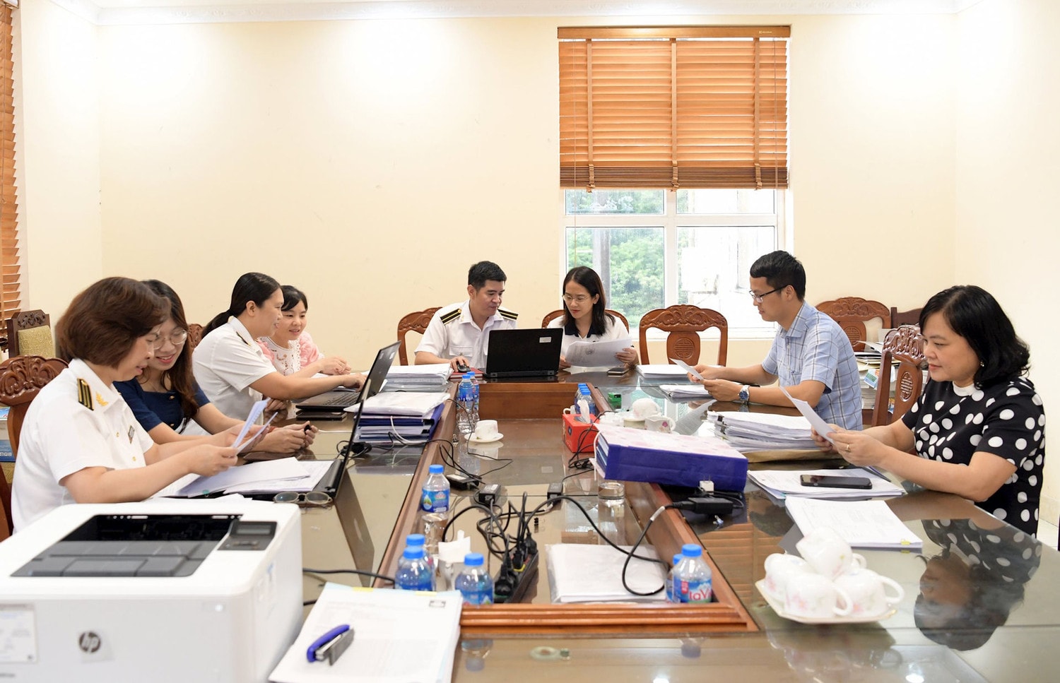 KTNN thực hiện kiểm toán báo cáo quyết toán ngân sách địa phương năm 2022 của tỉnh Vĩnh Phúc. Ảnh: Báo Kiểm toán