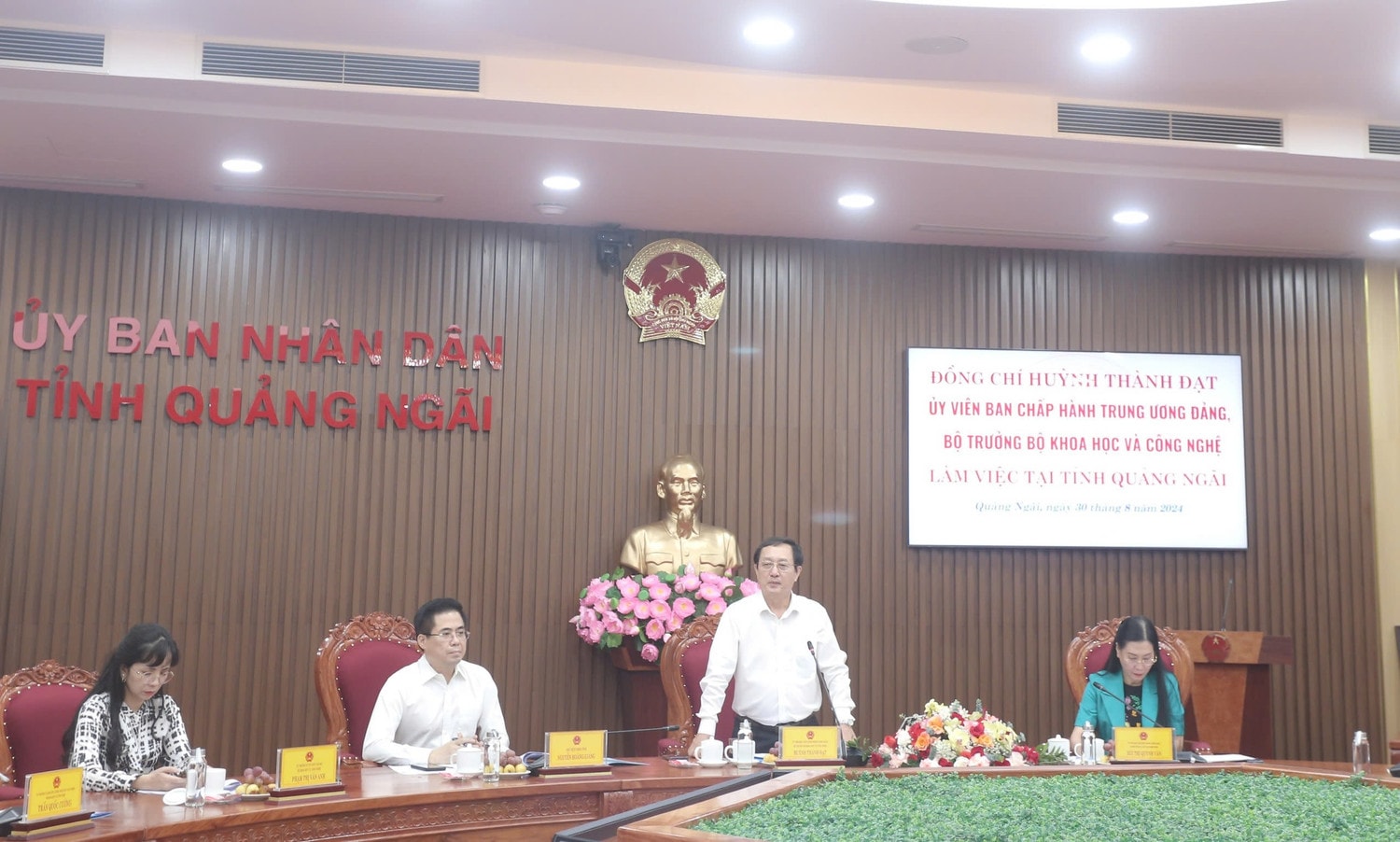 Bộ Khoa học và Công nghệ làm việc với tỉnh Quảng Ngãi -0