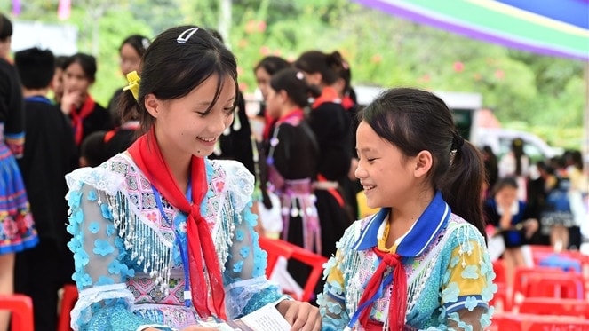 Học sinh vùng cao (Ảnh: Trần Hiệp)
