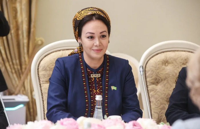 8 - Chủ tịch Quốc hội Turmenistan Dunyagozel Akmuhammedovna Gulmanova là nữ Chủ tịch Quốc hội trẻ nhất thế giới. Ảnh centralasia