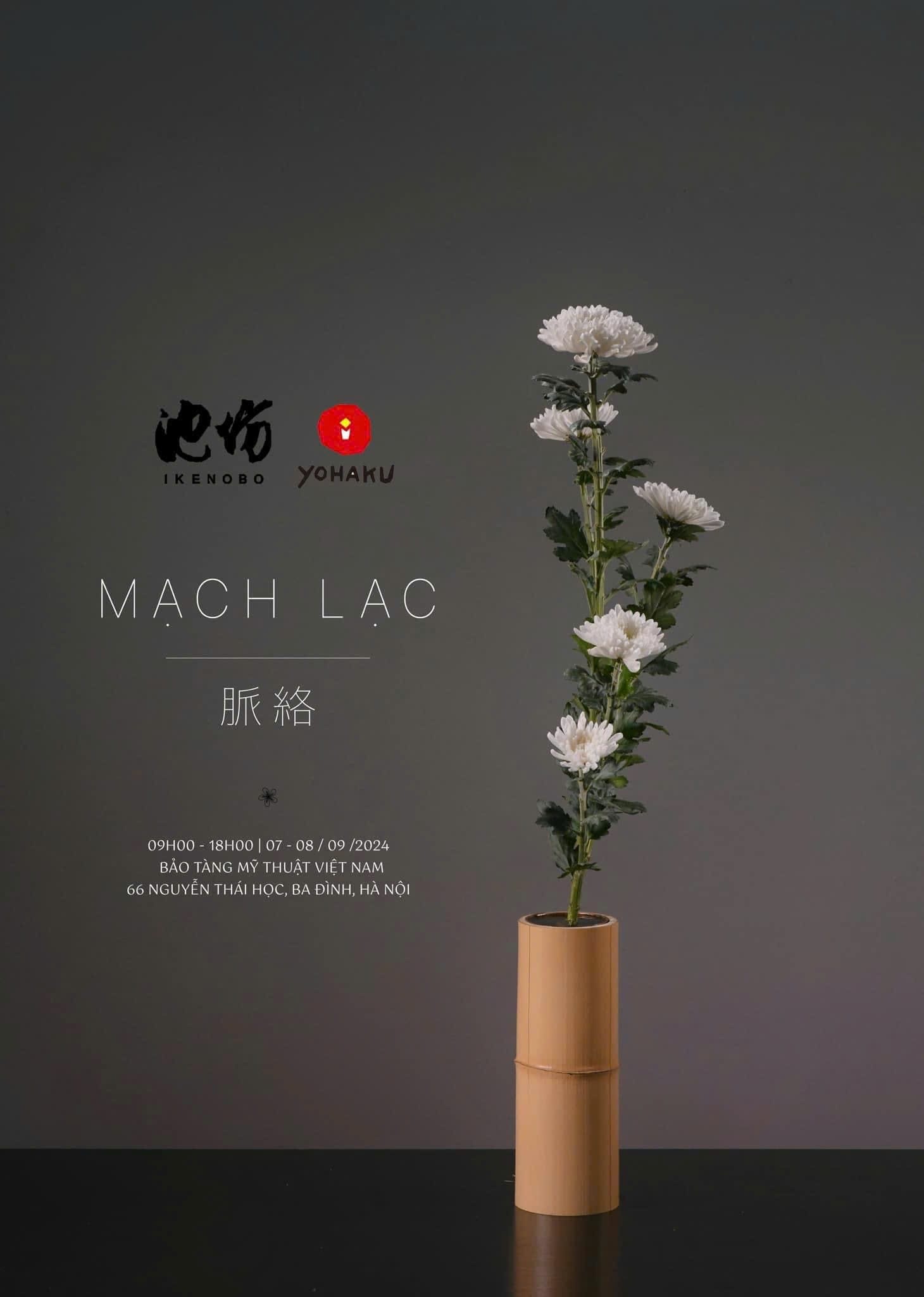 Mạch lạc - triển lãm nghệ thuật cắm hoa Nhật Bản