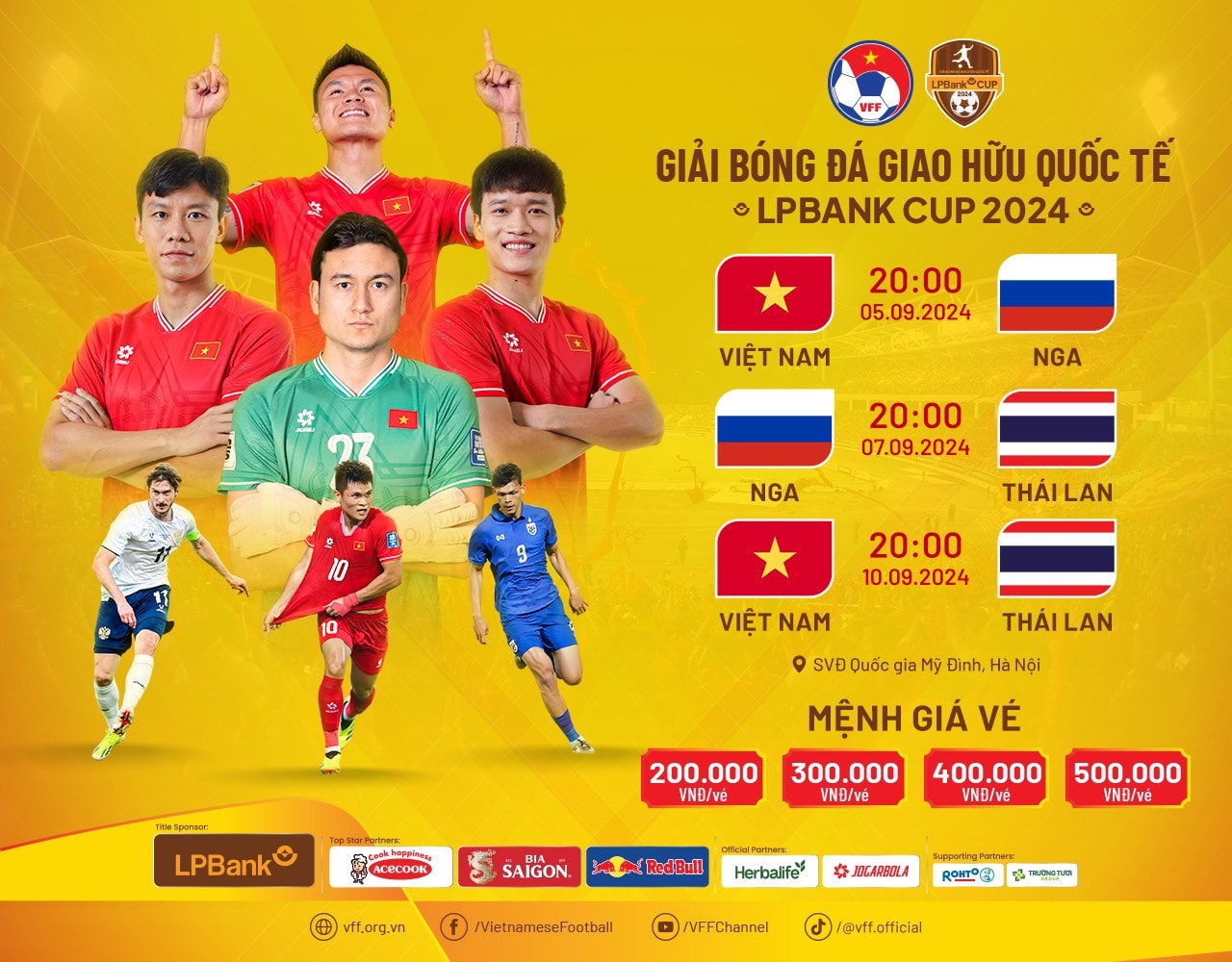 Thủ môn Đặng Văn Lâm được trao cơ hội ra sân trận gặp đội tuyển Nga -0