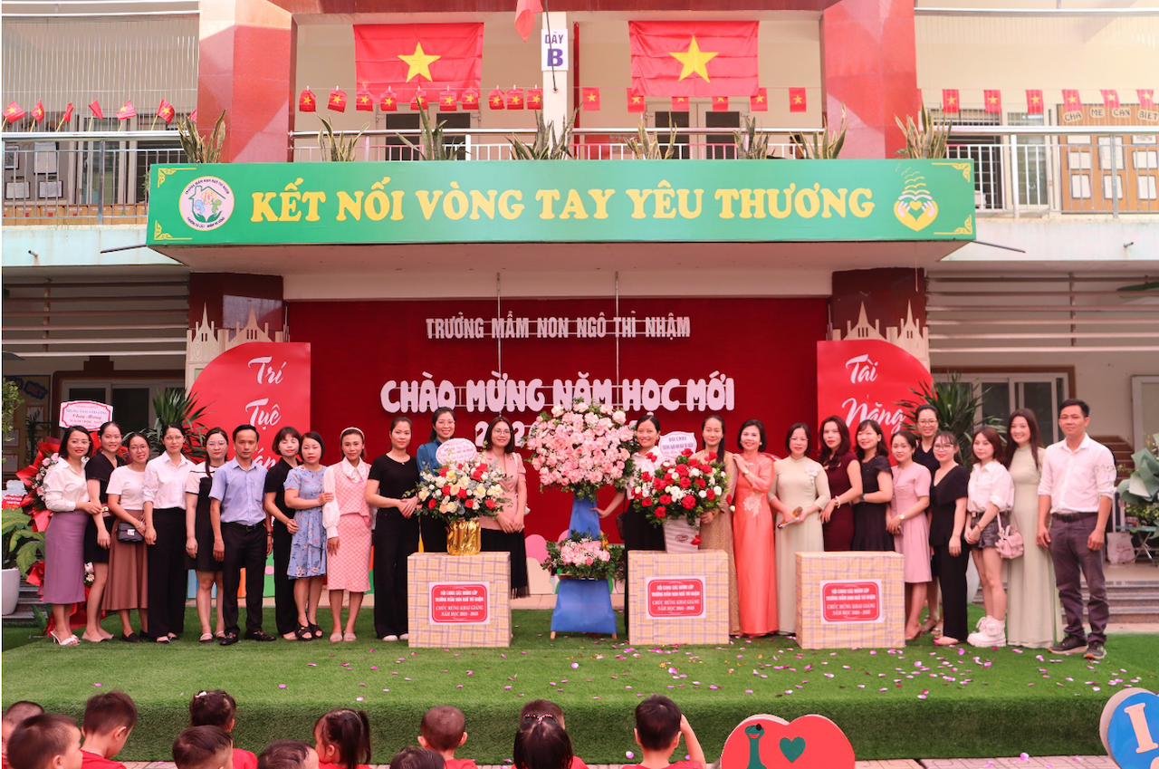 Quận Hà Đông (Hà Nội): Trường Mầm non Ngô Thì Nhậm tưng bừng đón năm học mới -0