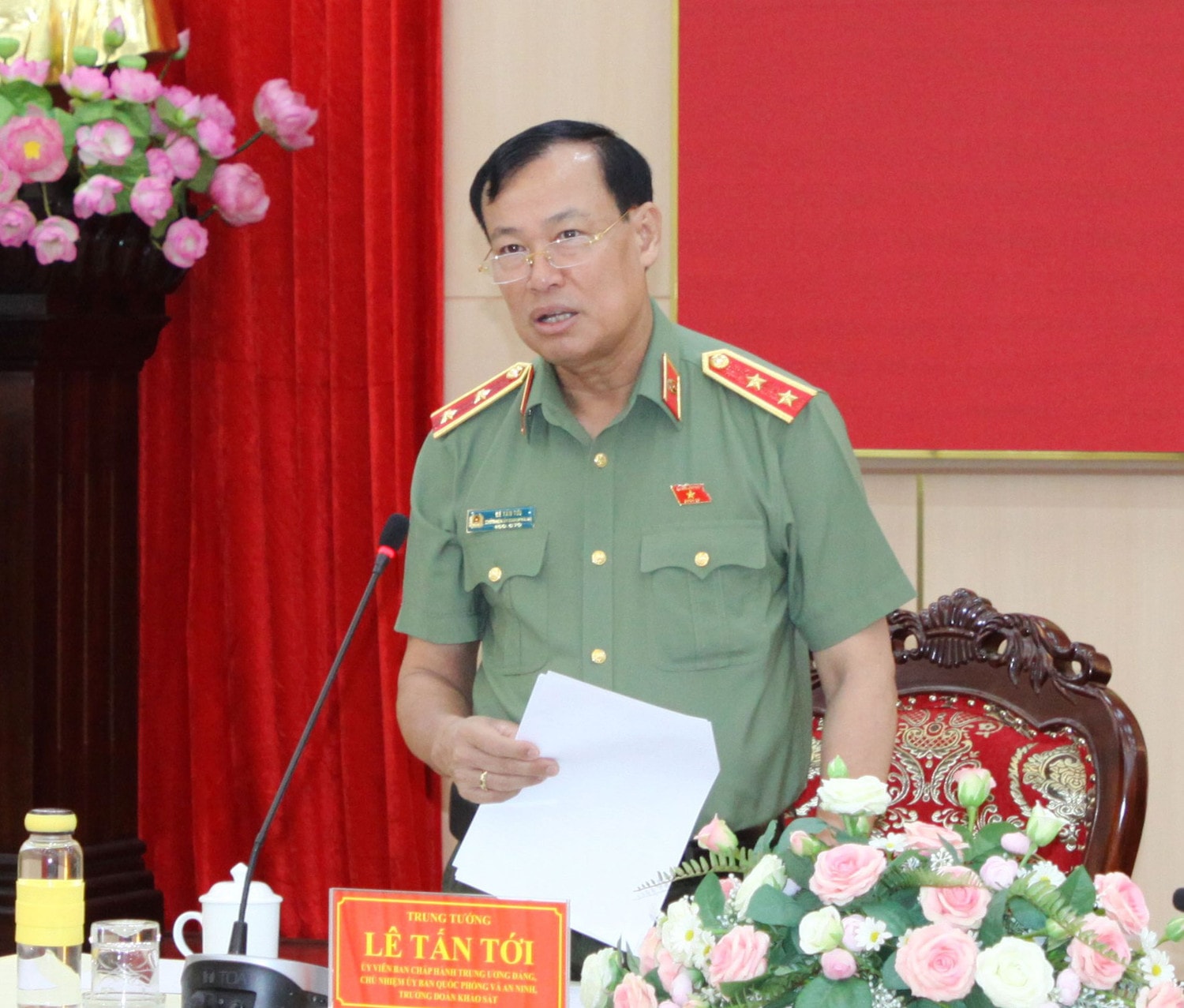 Đoàn khảo sát của Ủy ban Quốc phòng và An ninh làm việc với UBND tỉnh Nam Định -0