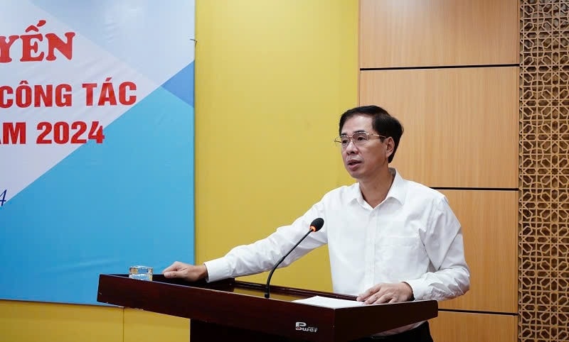 Phó Tổng Giám đốc BHXH Việt Nam Đào Việt Ánh phát biểu taị hội nghị. Ảnh: BH