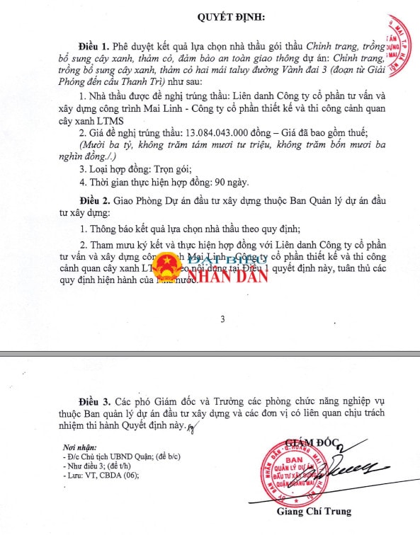 Hà Nội: Công ty Cổ phần tư vấn và xây dựng công trình Mai Linh thường xuyên “trúng thầu sát giá” -0