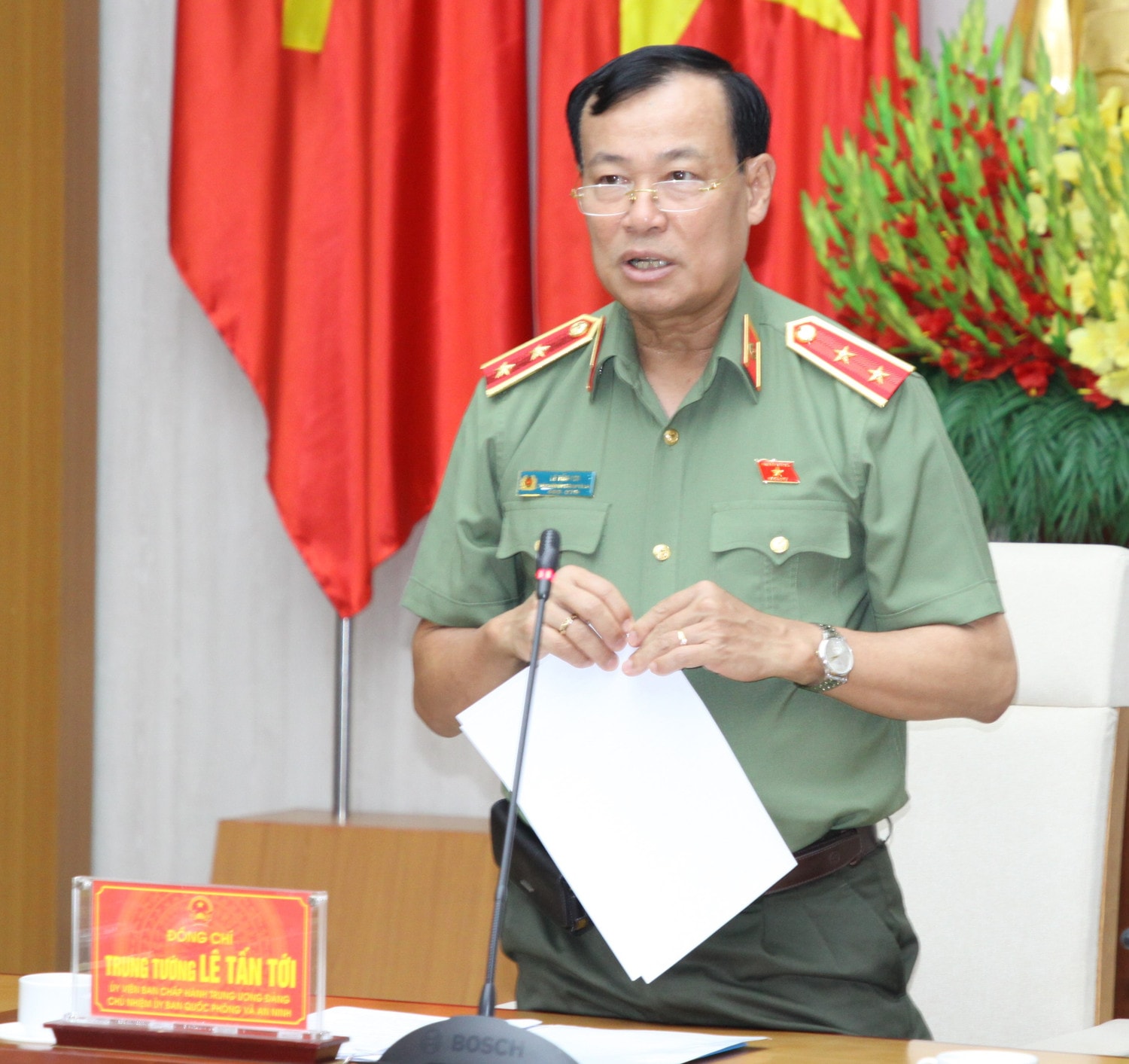 Phó Chủ tịch Quốc hội, Thượng tướng Trần Quang Phương làm việc với UBND tỉnh Phú Thọ ảnh 2 Phó Chủ tịch Quốc hội, Thượng tướng Trần Quang Phương làm việc với UBND tỉnh Phú Thọ
