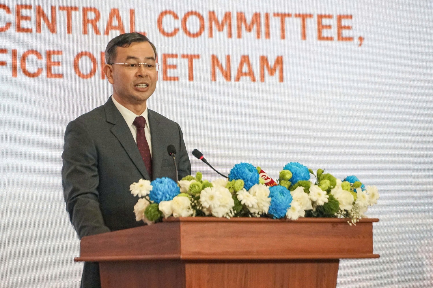 Tổng Kiểm toán Nhà nước Việt Nam Ngô Văn Tuấn phát biểu tại phiên chào mừng Hội nghị lần thứ 8.jpg