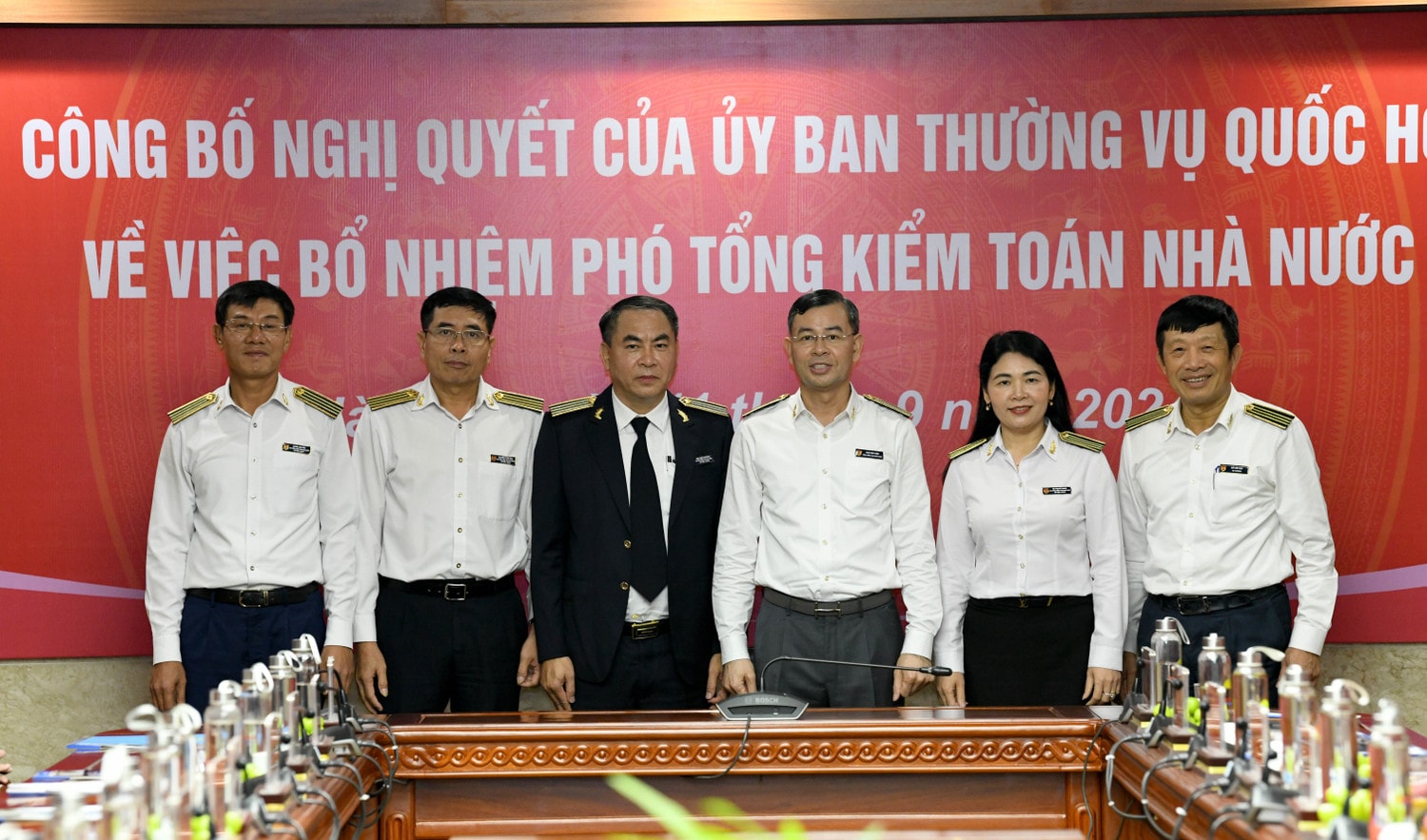Ban cán sự Đảng, Lãnh đạo KTNN và tân Phó Tổng Kiểm toán Nhà nước Trần Minh Khương