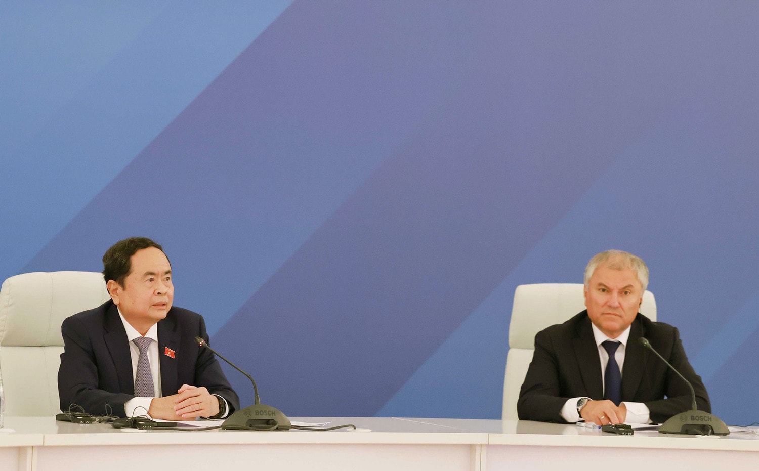 Chủ tịch Quốc hội Trần Thanh Mẫn và Chủ tịch Duma Quốc gia Quốc hội Liên bang Nga Vyacheslav Victorovich Volodin đồng chủ trì Phiên họp thứ 3 của Ủy ban Hợp tác Liên nghị viện Quốc hội Việt Nam - Duma Quốc gia Quốc hội liên bang, Liên bang Nga