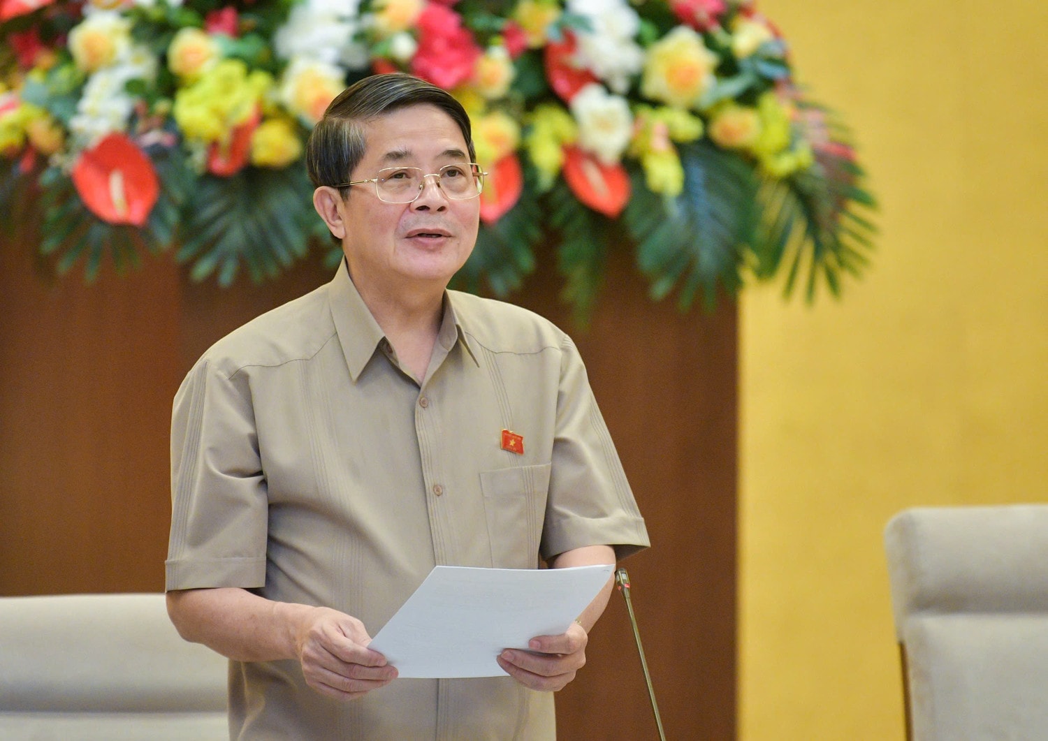 Phó Chủ tịch Quốc hội Nguyễn Đức Hải điều hành Phiên họp. Ảnh: Hồ Long