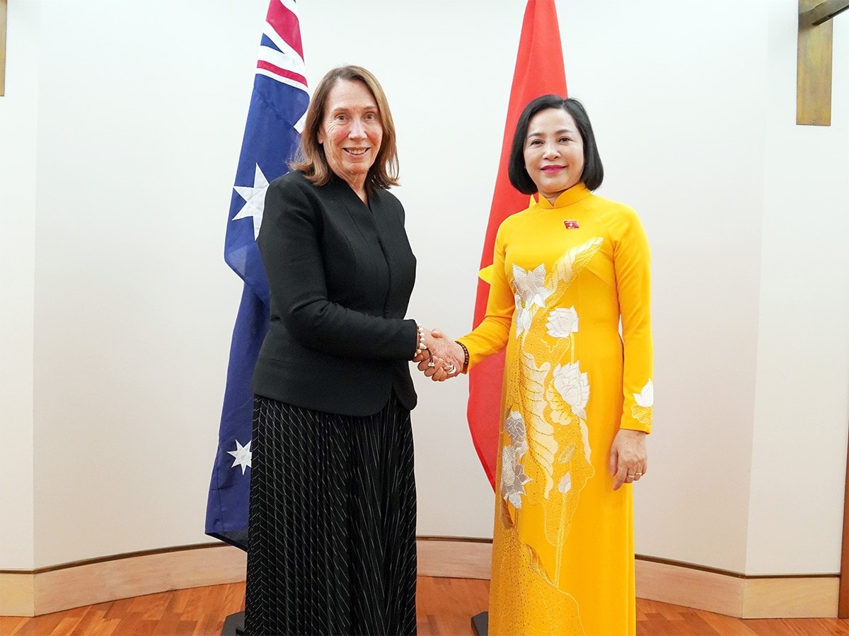 Phó Chủ tịch Quốc hội Nguyễn Thị Thanh hội kiến Chủ tịch Thượng viện Australia Sue Lines