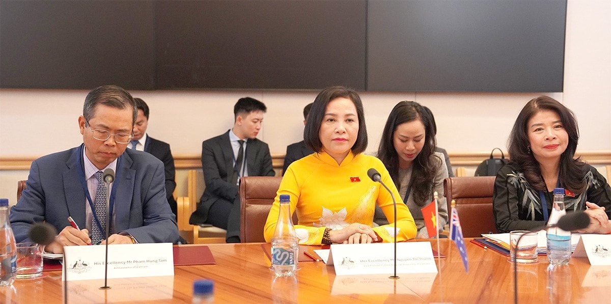 Phó Chủ tịch Quốc hội Nguyễn Thị Thanh đánh giá cao thành tựu của Australia trong các lĩnh vực Bộ trưởng Phụ nữ, Tài chính và Dịch vụ công phụ trách