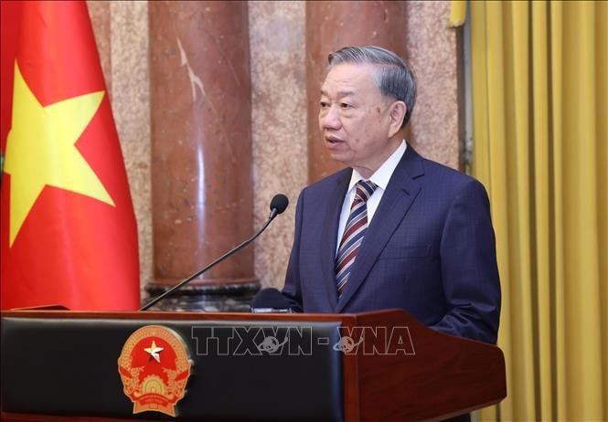 Tổng Bí thư, Chủ tịch nước Tô Lâm phát biểu giao nhiệm vụ. Ảnh: Lâm Khánh/TTXVN