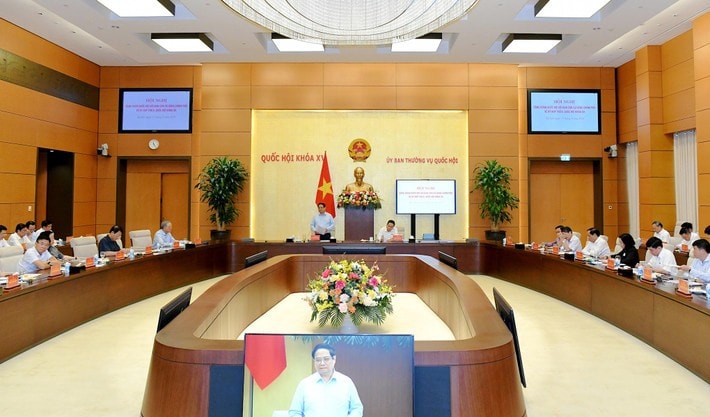 At the meeting on September 17 between the Party Delegation of the National Assembly (NA) and the Party Civil Affairs Committee of the Government. (Photo: Lam Hien) ct3-7308.jpg
