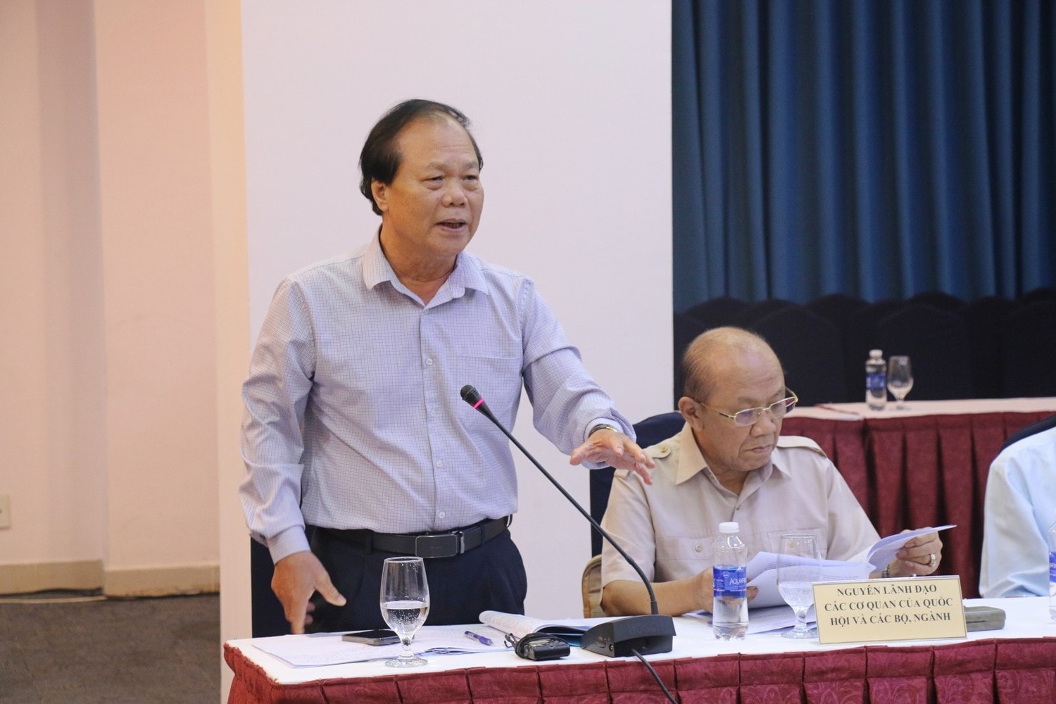 Nguyên Chủ nhiệm Ủy ban Pháp luật Phan Trung Lý phát biểu