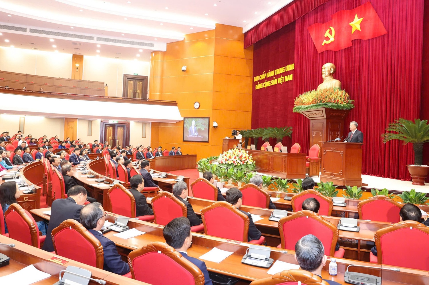 Tổng Bí thư, Chủ tịch nước Tô Lâm phát biểu bế mạc Hội nghị lần thứ 10 Ban Chấp hành Trung ương Đảng khóa XIII. Ảnh: Trí Dũng