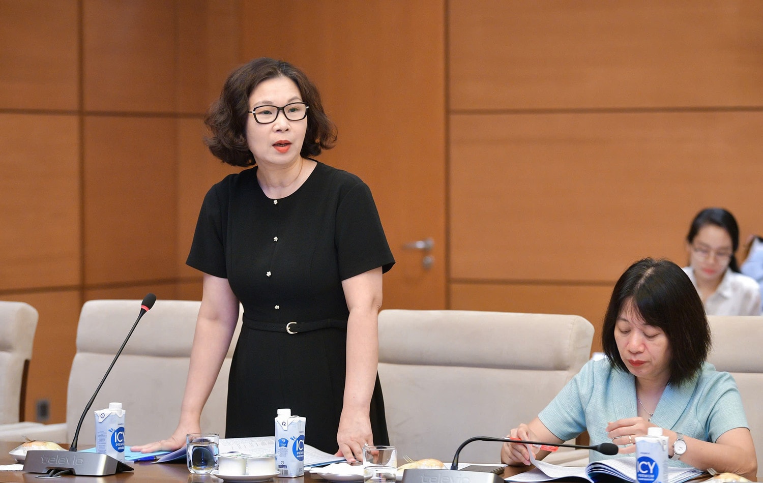 Nguyên Vụ trưởng Vụ Tổ chức hành chính nhà nước và Công vụ, Văn phòng Chính phủ, TS. Hoàng Thị Ngân phát biểu