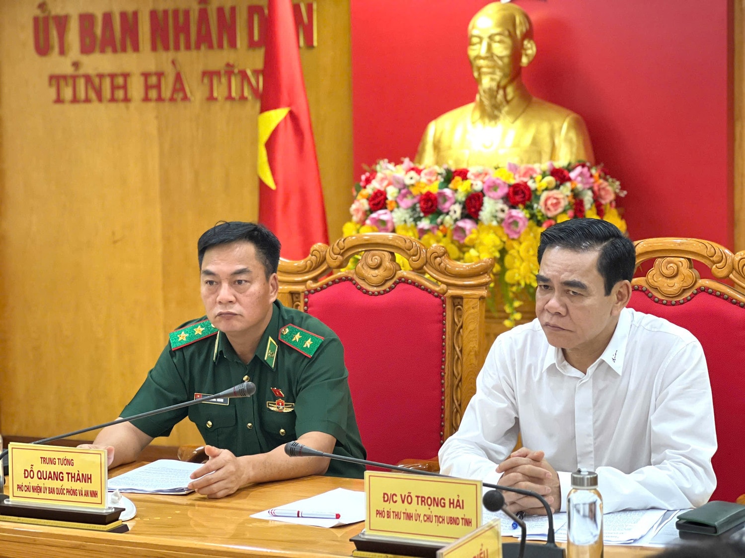 Phó Chủ nhiệm Ủy ban Quốc phòng và An ninh Đỗ Quang Thành phát biểu