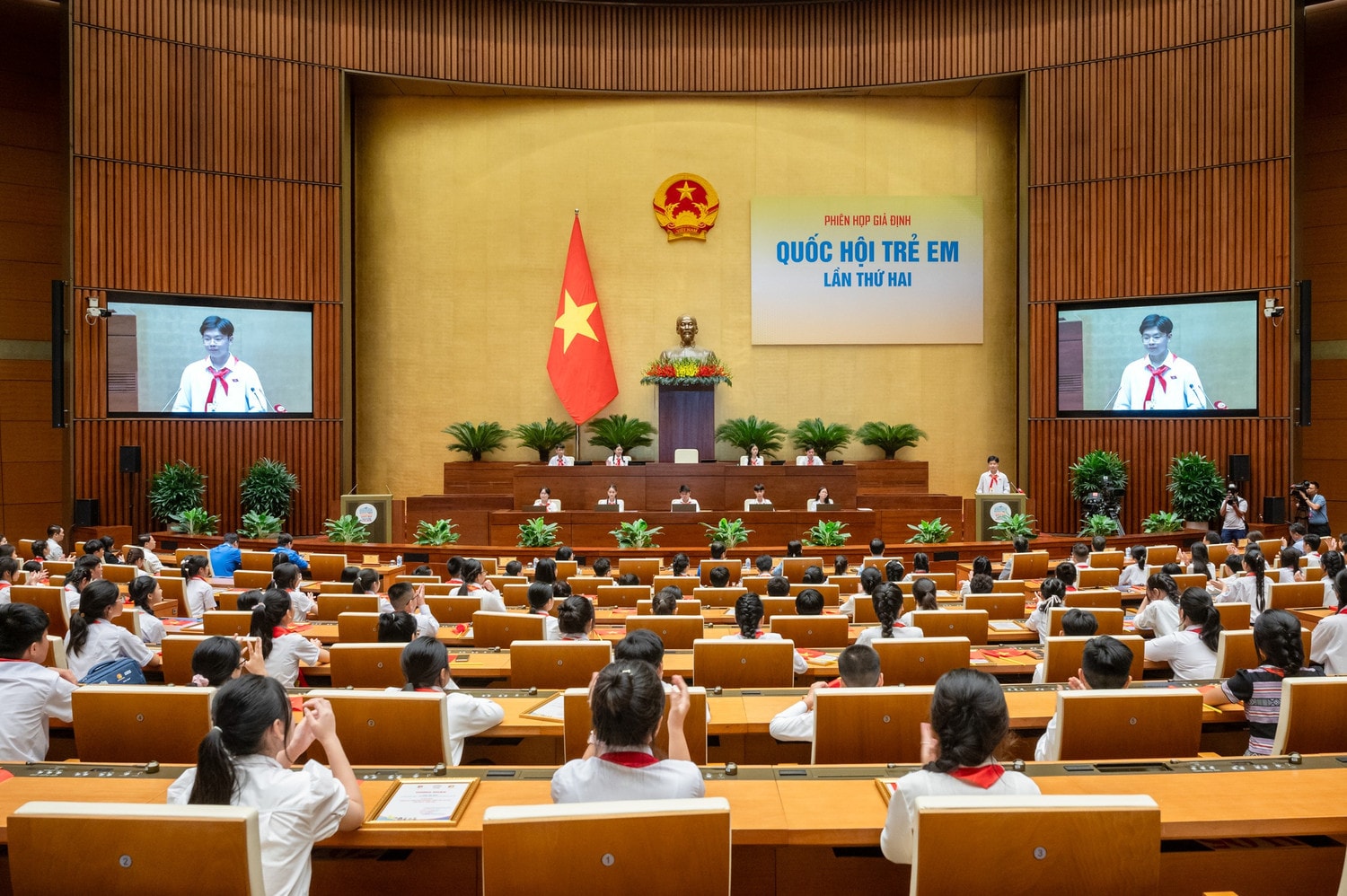 Toàn cảnh Phiên họp giả định “Quốc hội trẻ em” lần thứ hai - năm 2024