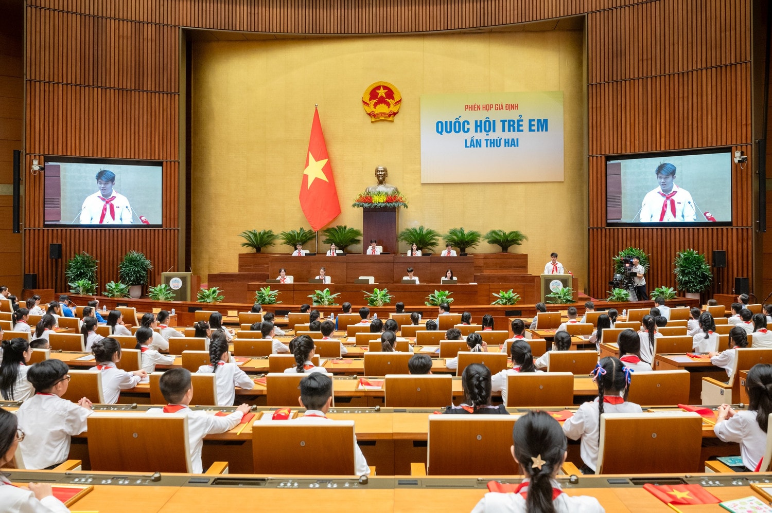 Toàn cảnh Phiên họp giả định “Quốc hội trẻ em” lần thứ hai - năm 2024