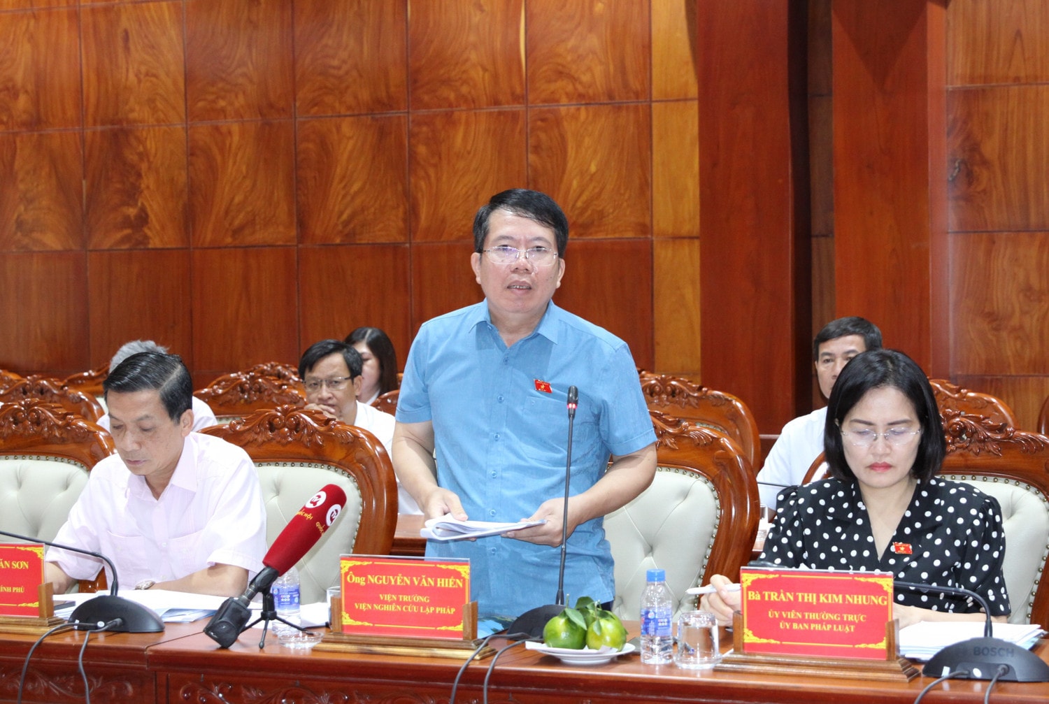 Viện trưởng Viện nghiên cứu lập pháp Nguyễn Văn Hiển Phát biểu.JPG