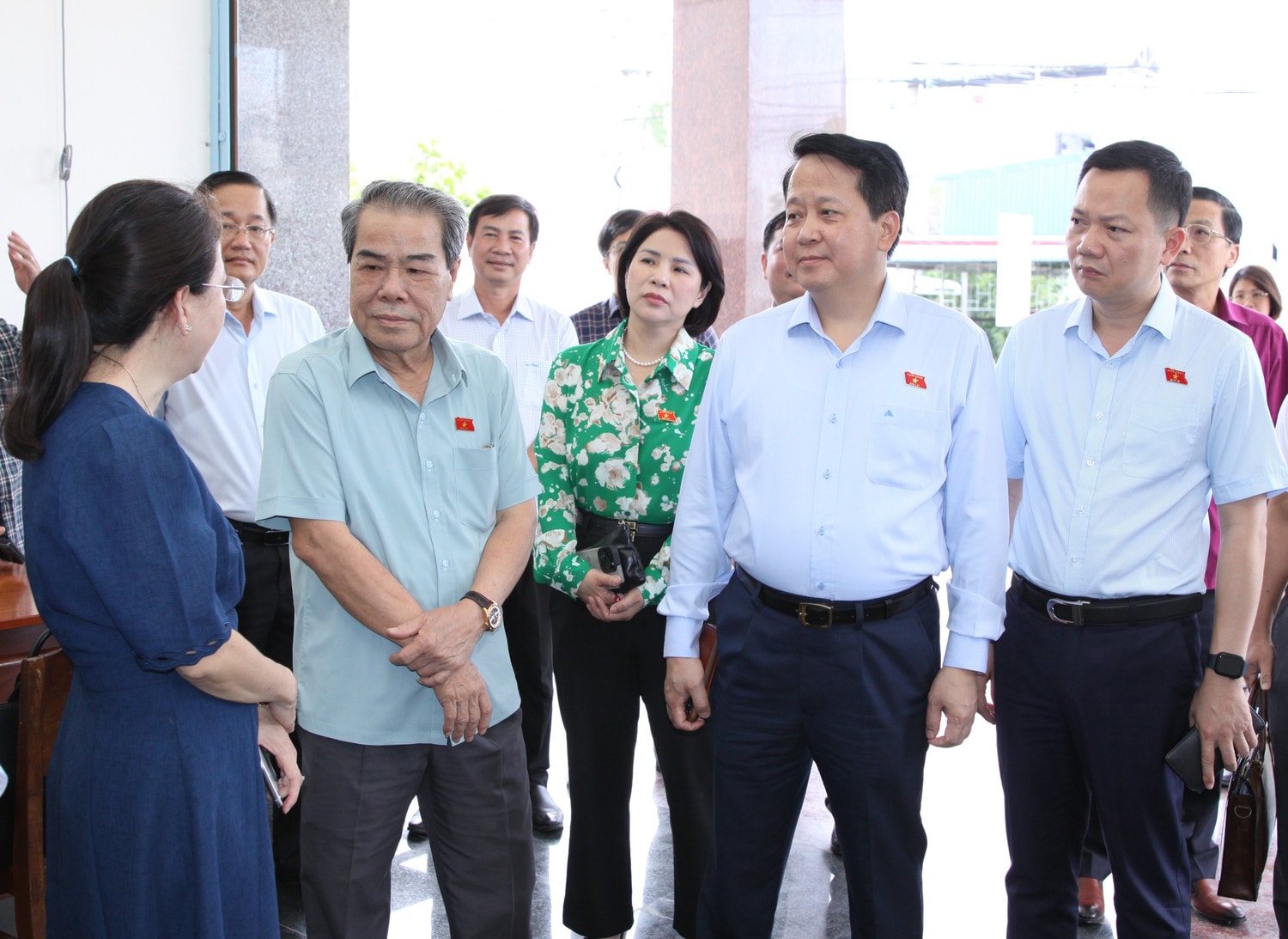 Trưởng Ban Dân nguyện Dương Thanh Bình, Trưởng Đoàn giám sát của Ủy ban Thường vụ Quốc hội khảo sát tại Trụ sở Tiếp công dân tỉnh An Giang